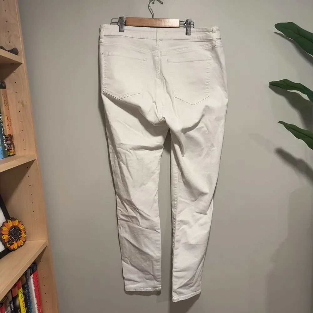 LOFT Curvy Skinny Jeans – White – Size 10 - Picture 3 of 4